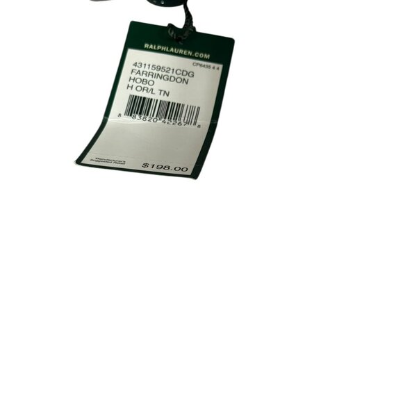 NWT Ralph Lauren Farringdon Equestrian Hobo - Orange - Picture 8 of 13